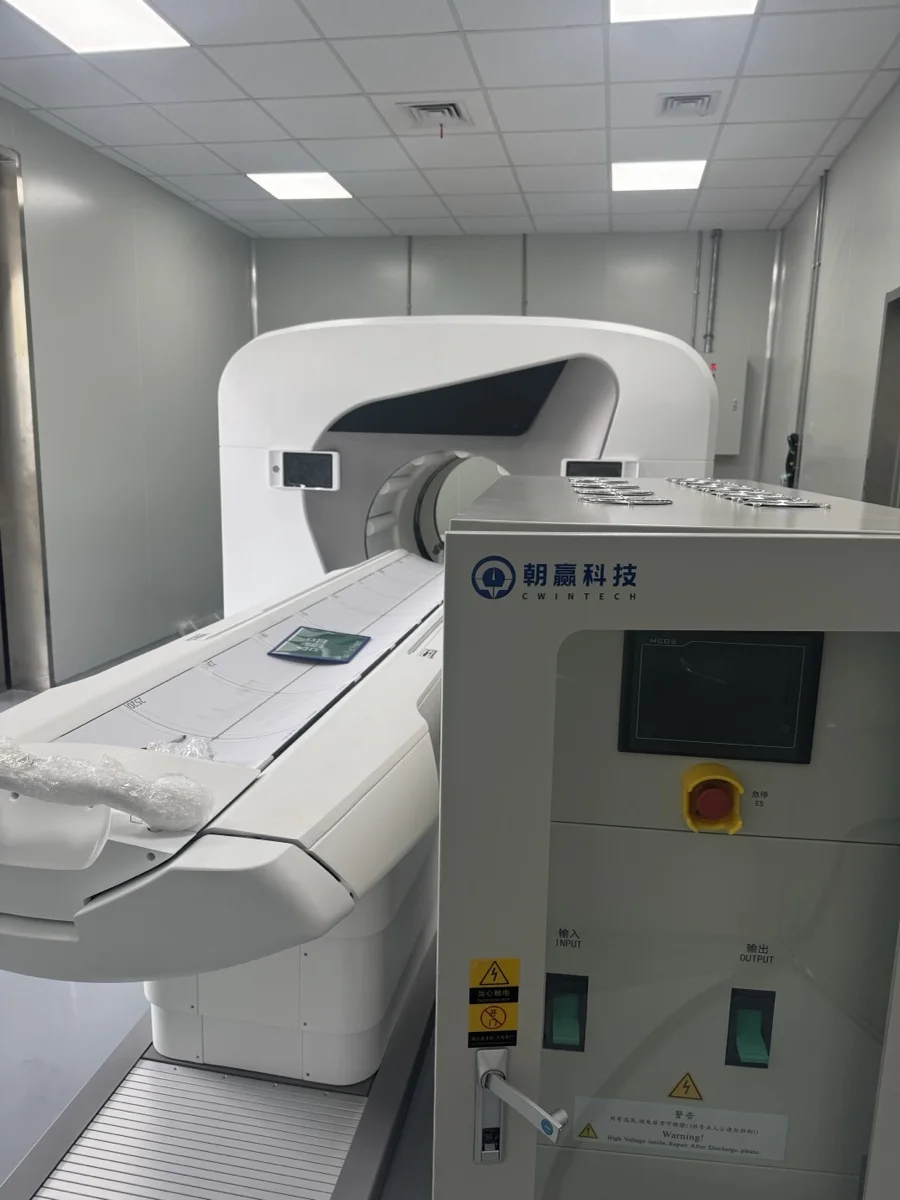 变频电源150kVA+定制滤波器 — 医疗CT设备测试现场交付案例
