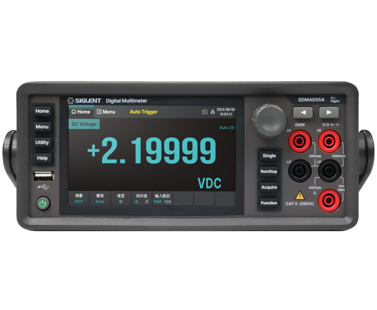 SDM4055A系列5½位双显示数字万用表 22万读数 真有效值 11项测量