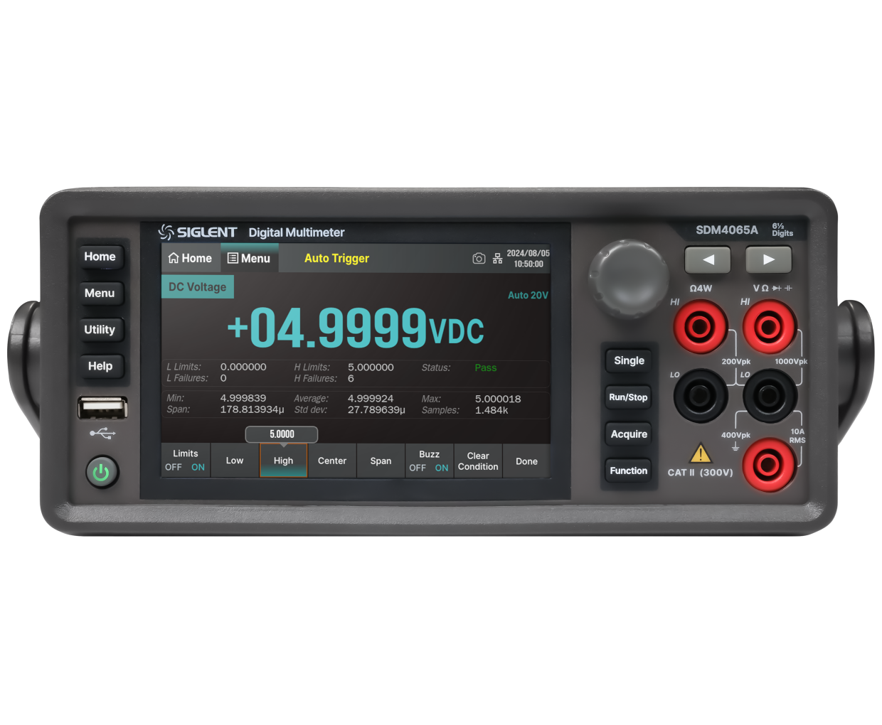 SDM4065A系列6½位数字万用表 220万读数 50k rdgs/s 真有效值
