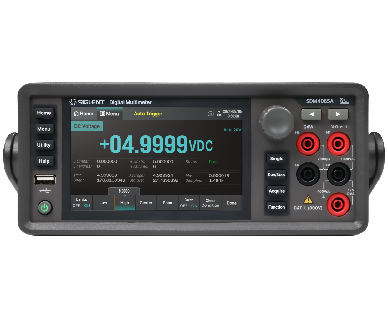 SDM4065A系列6½位数字万用表 220万读数 50k rdgs/s 真有效值